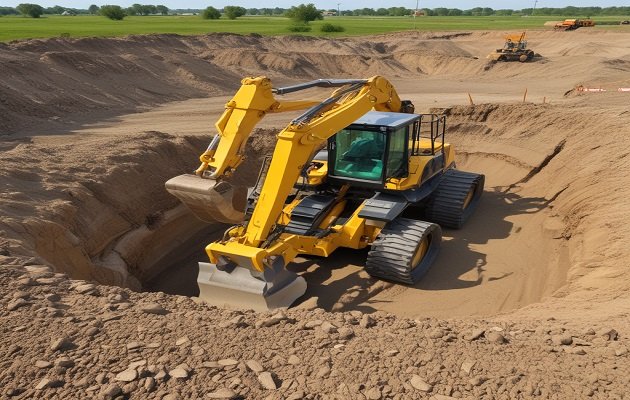 مقاول حفريات وردم بالرياض مع معدات ثقيلة